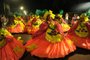  06/02/2016 - CAXIAS DO SUL, RS, BRASIL. As seis escolas do grupo especial de Caxias do Sul apresentam-se na Rua Plácido de Castro no Carnaval 2016. Na foto, Protegidos da Princesa. (Diogo Sallaberry/Agência RBS)