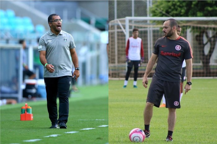 Montagem sobre fotos de / Rodrigo Fatturi/Grêmio e Leonardo Fister/Inter