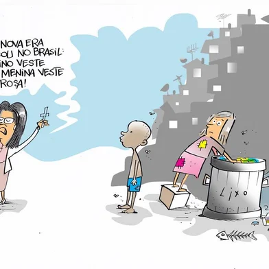 Charge de Iotti publicada em 4 de janeiro de 2019