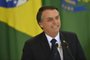 Jair Bolsonaro discursa na cerimônia de posse dos novos presidentes do Banco do Brasil, da Caixa e do BNDES