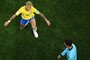  Brazils forward Neymar (L) vies with Switzerlands midfielder Valon Behrami during the Russia 2018 World Cup Group E football match between Brazil and Switzerland at the Rostov Arena in Rostov-On-Don on June 17, 2018. / AFP PHOTO / Jewel SAMAD / RESTRICTED TO EDITORIAL USE - NO MOBILE PUSH ALERTS/DOWNLOADSEditoria: SPOLocal: Rostov-on-DonIndexador: JEWEL SAMADSecao: soccerFonte: AFPFotógrafo: STF