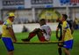 Autor do gol da vitória do Inter, Emerson Santos sofreu entorse no tornozelo em comemoração