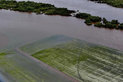  ALEGRETE,  RS, BRASIL, 15/01/2019 - Fotos aéreas das enchentes em Alegrete. (FOTOGRAFO: FERNANDO GOMES / AGENCIA RBS)