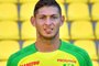  (FILES) A file photo taken on September 18, 2017 in Nantes Argentinian forward Emiliano Sala. - Cardiff striker Emiliano Sala was on board of a missing plane that vanished from radar off Alderney in the Channel Islands according to  French police sources on January 22, 2019. (Photo by LOIC VENANCE / AFP)Editoria: SPOLocal: NantesIndexador: LOIC VENANCESecao: soccerFonte: AFPFotógrafo: STF
