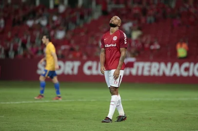  PORTO ALEGRE, RS, BRASIL, 24.01.2019. Internacional e Pelotas se enfrentam pela segunda rodada do Campeonato Gaúcho 2019 no estádio Beira-Rio, em Porto Alegre.Na foto, Rodrigo Moledo.FOTO: ANDRÉ ÁVILA/AGÊNCIA RBSIndexador: Andre Avila