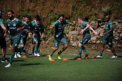  CAXIAS DO SUL, RS, BRASIL, 08/01/2019 - Equipe do Juventude se prepara para jogo-treino contra o Criciúma. NA FOTO: meia Aprile. (Marcelo Casagrande/Agência RBS)