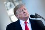 US President Donald Trump speaks about the government shutdown on January 25, 2019, from the Rose Garden of the White House in Washington, DC. - Trump says will sign bill to reopen the government until February 15. (Photo by Brendan Smialowski / AFP)