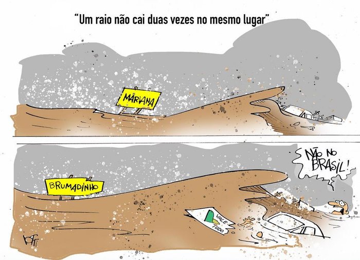 Resultado de imagem para charge brumadinho