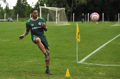  CAXIAS DO SUL, RS, BRASIL (17/01/2019)Treino do Juventude no CT em Caxias do Sul. Na foto, centroavante Braian Rodríguez. (Antonio Valiente/Agência RBS)