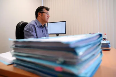  CAXIAS DO SUL, RS, BRASIL (30/01/2019)Silvio Viezzer, juiz da 5ª Vara Cível e diretor do Fórum de Caxias do Sul. (Antonio Valiente/Agência RBS)