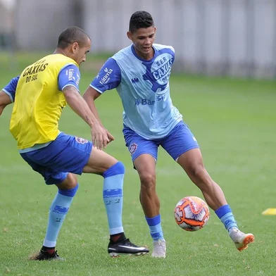 CAXIAS DO SUL, RS, BRASIL 08/01/2019Time do SER Caxias treina no CT do clube. Na foto: Atacante João Vitor(Felipe Nyland/Agência RBS)