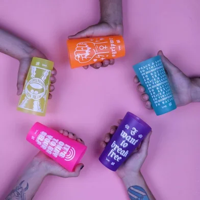 Copos retornáveis da Level