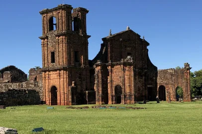 Sítio Arqueológico - Ruínas de São Miguel das Missões, em São Miguel das Missões (RS).
