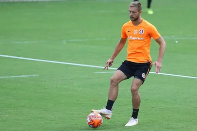  PORTO ALEGRE, RS, BRASIL, 18/01/2019- Treino do inter que ocorreu nesta manhã.(FOTOGRAFO: LAURO ALVES / AGENCIA RBS)