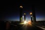  PORTO ALEGRE,RS,BRASIL.2019-02-07.Porto Alegre,as escuras,motivado por roubos de cabos elétricos, da rede publica de iluminação.Na foto.BR 290 próximo a Ponte do Guaiba.(RONALDO BERNARDI/AGENCIA RBS).