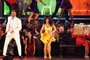 LOS ANGELES, CA - FEBRUARY 10: (L-R) Ricky Martin, Camila Cabello, and J Balvin perform onstage during the 61st Annual GRAMMY Awards at Staples Center on February 10, 2019 in Los Angeles, California.   Kevin Winter/Getty Images for The Recording Academy/AFP