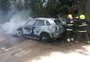Corpo carbonizado é encontrado dentro de carro queimado em Viamão 