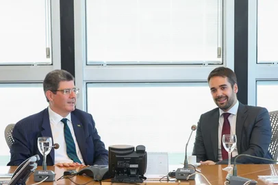 Reunião de Leite com o presidente do BNDES, Joaquim Levy