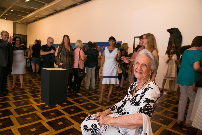  PORTO ALEGRE, RS, BRASIL, 19/02/2019- Exposição de comemoração de 40 anos de trabalho da artista Ena Lautert, 95 anos.  (FOTO: ANDRÉA GRAIZ / AGENCIA RBS)Indexador: Andrea Graiz