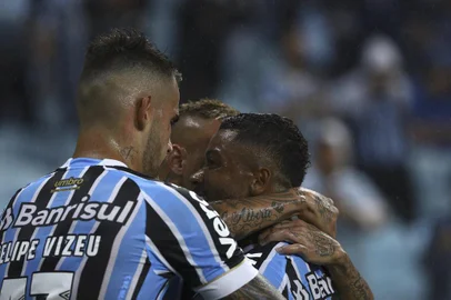  PORTO ALEGRE, RS, BRASIL - 25/02/2019 - Grêmio recebe o Veranópolis na Arena pela oitava rodada do Gauchão 2019.Indexador: ISADORA NEUMANN