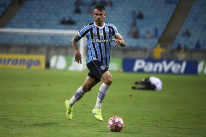  PORTO ALEGRE, RS, BRASIL - 25/02/2019 - Grêmio recebe o Veranópolis na Arena pela oitava rodada do Gauchão 2019.Indexador: ISADORA NEUMANN