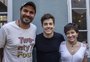 Thiago Lacerda e outros atores se encontram em Porto Alegre para reunião sobre filme que será rodado no RS