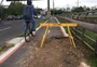 Secretário manda refazer serviço que fechou temporariamente buraco de ciclovia da Ipiranga