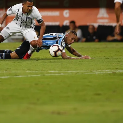  PORTO ALEGRE, RS, BRASIL, 12.03.2019. Grêmio recebe o Libertad para jogo válido pela segunda rodada da fase de grupos da Libertadores.FOTO: MARCO FAVERO/AGÊNCIA RBSIndexador: Andre Avila