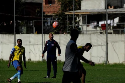  CAXIAS DO SUL, RS, BRASIL, 19/03/2019Treino do SER Caxias no centenário. (Lucas Amorelli/Agência RBS)