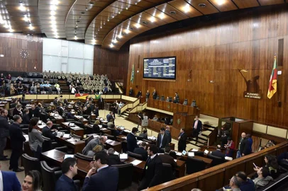 Votação do Plano Integrado de Segurança Pública na Assembleia Legislativa. Foto: Vinícius Reis/Divulgação
