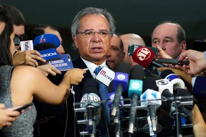 Entrega da proposta de reforma da previdência dos militares. Ministro da Economia do Brasil, Paulo Guedes