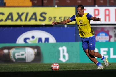  CAXIAS DO SUL, RS, BRASIL, 14/03/2019 - Equipe da Ser Caxias treina sob comando do técnico Pingo. (Marcelo Casagrande/Agência RBS)