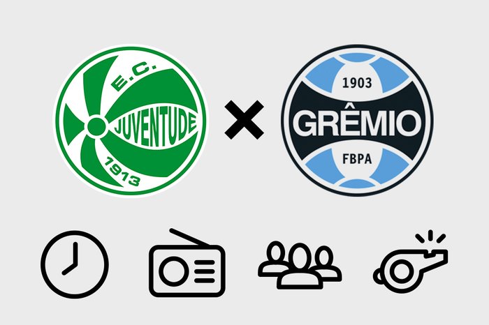Juventude x Grêmio ao vivo e online, onde assistir, que horas é