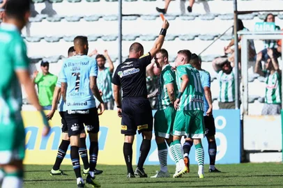  CAXIAS DO SUL, RS, BRASIL - 24/03/2019 - Grêmio joga contra o Juventude pelo primeiro jogo das quartas de final do Gauchão 2019.