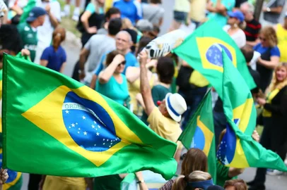 PORTO ALEGRE-RS-BRASIL- 04/12/2016- Convocado pelas redes sociais, o ato tem como pauta o apelo popular a favor da Operação Lava-Jato e contra as mudanças feitas às pressas nas 10 medidas contra a corrupção, aprovadas pela Câmara dos Deputados com punição a magistrados e procuradores. A manifestação também reivindica a renúncia ao cargo do presidente do Senado, Renan Calheiros (PMDB-AL). Em Porto Alegre, o ato começou às 15h no Parque Moinhos de Vento (Parcão).FOTO LAURO ALVES/ZERO HORA.