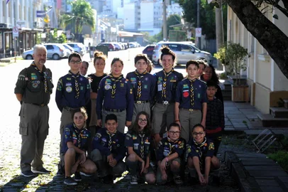  CAXIAS DO SUL, RS, BRASIL 29/03/2019Grupo de escoteiros Amigo Panda fará atividades em alusão a Hora do Planeta. (Felipe Nyland/Agência RBS)