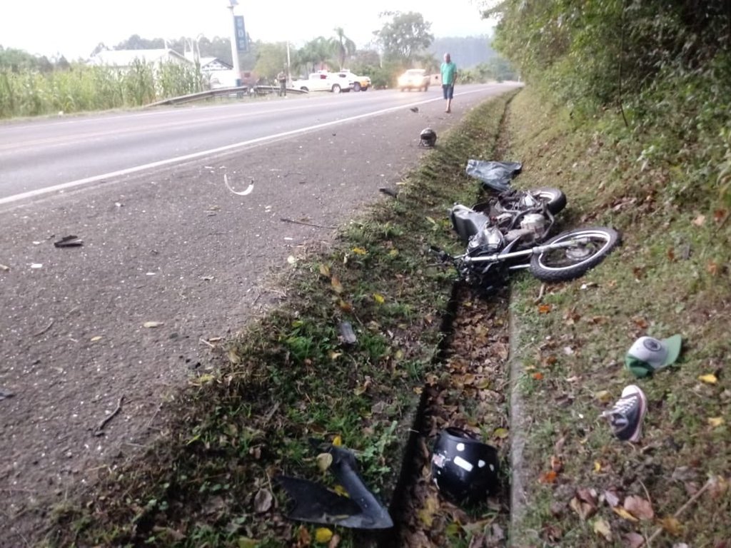 Morre motociclista que se envolveu em acidente de moto na vicinal