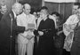 Edwige Galló no novo prédio do Banrisul em 1952