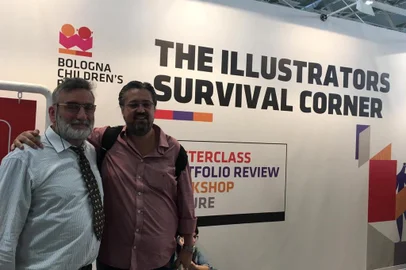 O diretor da Culturama, Fabio Hoffmann (foto), com o roteirista e ilustrador Disney, sco Guerrini