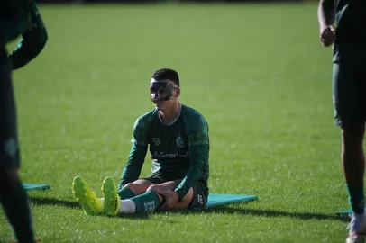  CAXIAS DO SUL, RS, BRASIL (08/04/2019)Treino do Juventude no CT em Caxias do Sul. Na foto, zagueiro Sidimar. (Antonio Valiente/Agência RBS)
