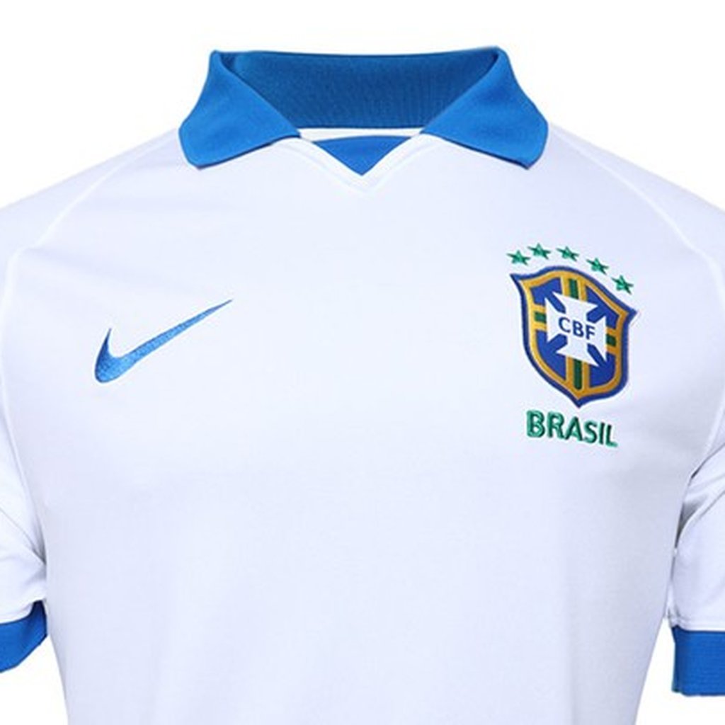 2019 Brasil Copa América Camisa De Futebol Branca - Escorrega o Preço