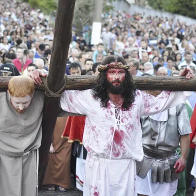 Giovanni Mattiello interpreta Jesus na programação da Semana Santa em Garibaldi. 