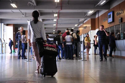  CAXIAS DO SUL, RS, BRASIL (18/04/2019)Rodoviária registra movimento intenso durante o feriadão de Páscoa. (Antonio Valiente/Agência RBS)