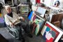  PORTO ALGRE,  RS-, BRASIL, 01/06/2012, 11:00HS - Artista plástico Danúbio Gonçalves em seu atelier no bairro Petrópolis  . (FOTO: FERNANDO GOMES / ZERO HORA)