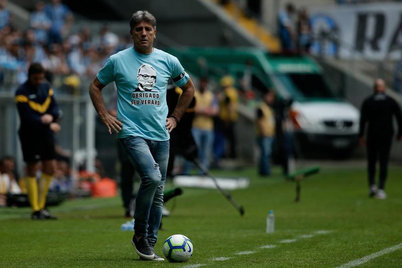  PORTO ALEGRE, RS, BRASIL,28/04/2019- Grêmio x Santos: jogo da estreia do Grêmio no Brasileirão, que acontece na Arena.(Foto: Marco Favero / Agencia RBS)Indexador: Felix Zucco