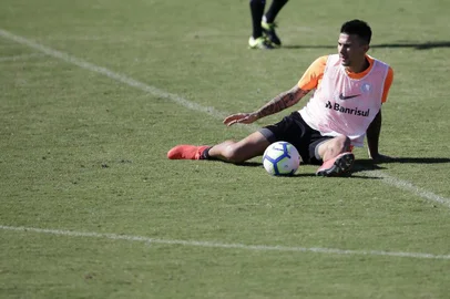  PORTO ALEGRE, RS, BRASIL,29/04/2019 - Treino do Inter que ocorreu na manhã desta Segunda Feira, no estádio Beira-Rio.(FOTOGRAFO: FÉLIX ZUCCO / AGENCIA RBS)