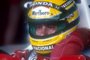  Piloto de fórmula 1 Ayrton Senna. Foto de Março de 1990