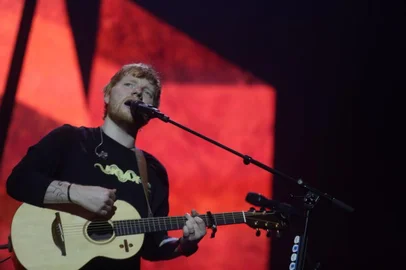 Camila Domingues / Agencia RBS PORTO ALEGRE, RS, BRASIL, 17.02.2019. Show do Ed Sheeran em Porto Alegre, na Arena do Grêmio.FOTO: CAMILA DOMINGUES/AGÊNCIA RBS