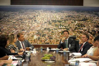  CAXIAS DO SUL, RS, BRASIL, 14/03/2019Coletiva de dois anos como prefeito de Caxias do Sul de Daniel Guerra. (Lucas Amorelli/ Agência RBS)