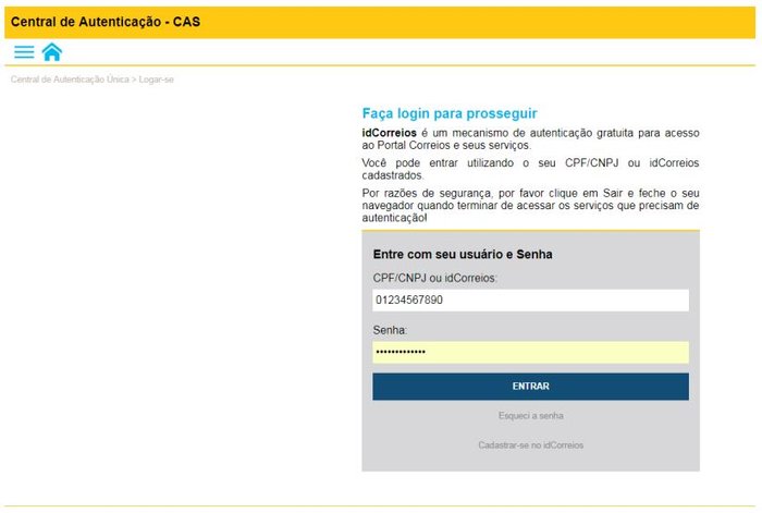 Reprodução / Correios